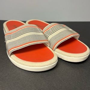Spenco- Sandals, Slide On, White, Size:7.5W,‎ Pre-Owned